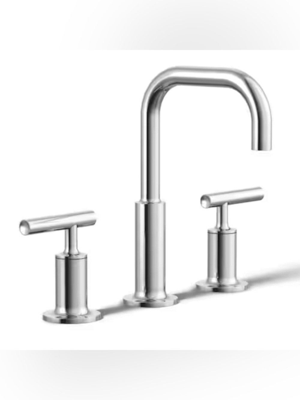 Kohler Purist 8 in. Widespread 2 Handle Bathroom Faucet Polished Chrome Finish